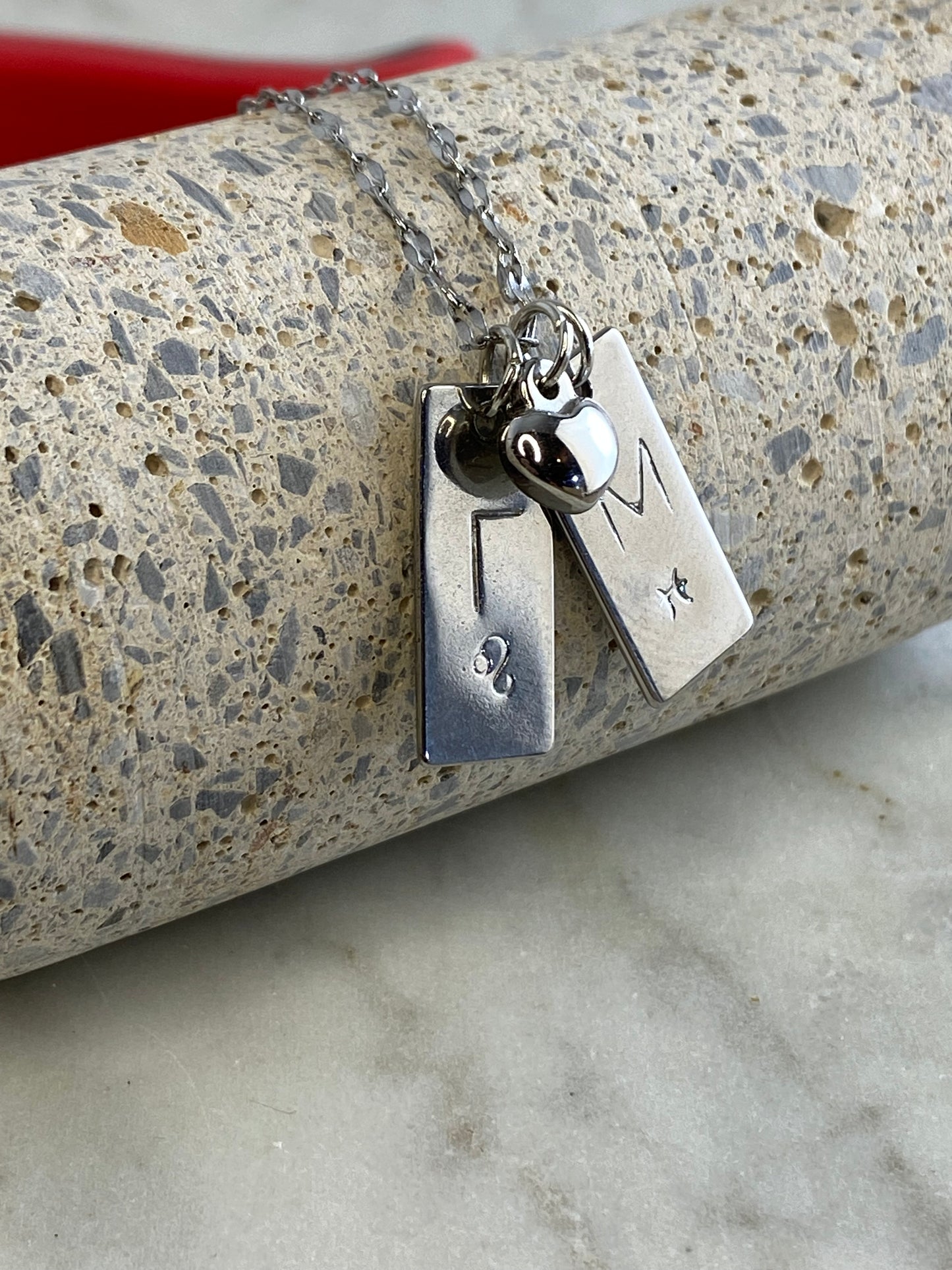 Rectangle silver/gold blank