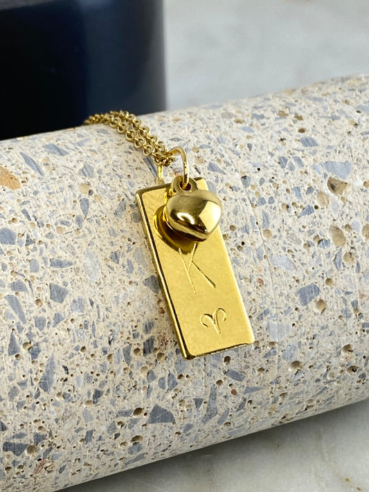 Rectangle silver/gold blank