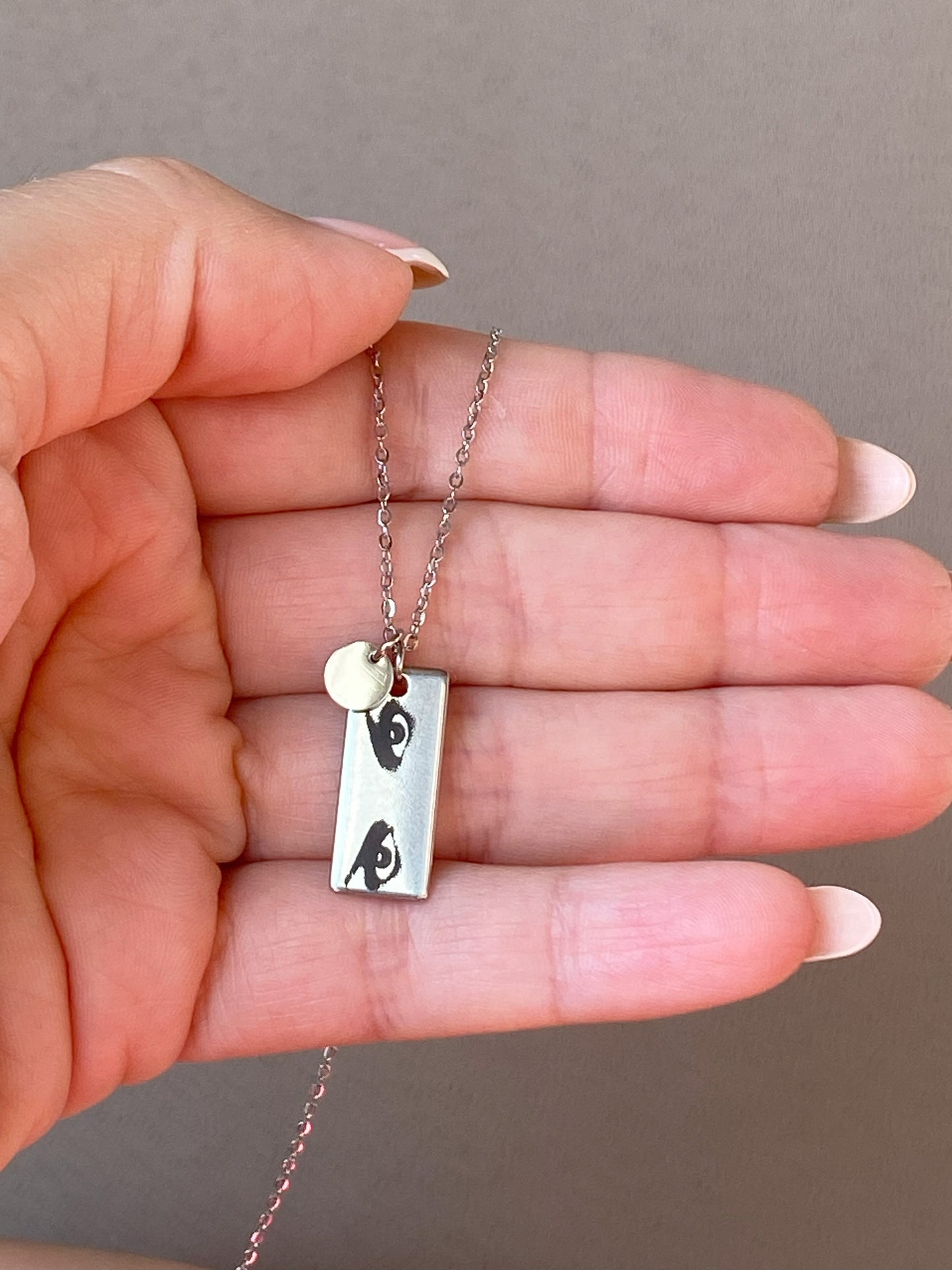 Personalized Eyes Necklace