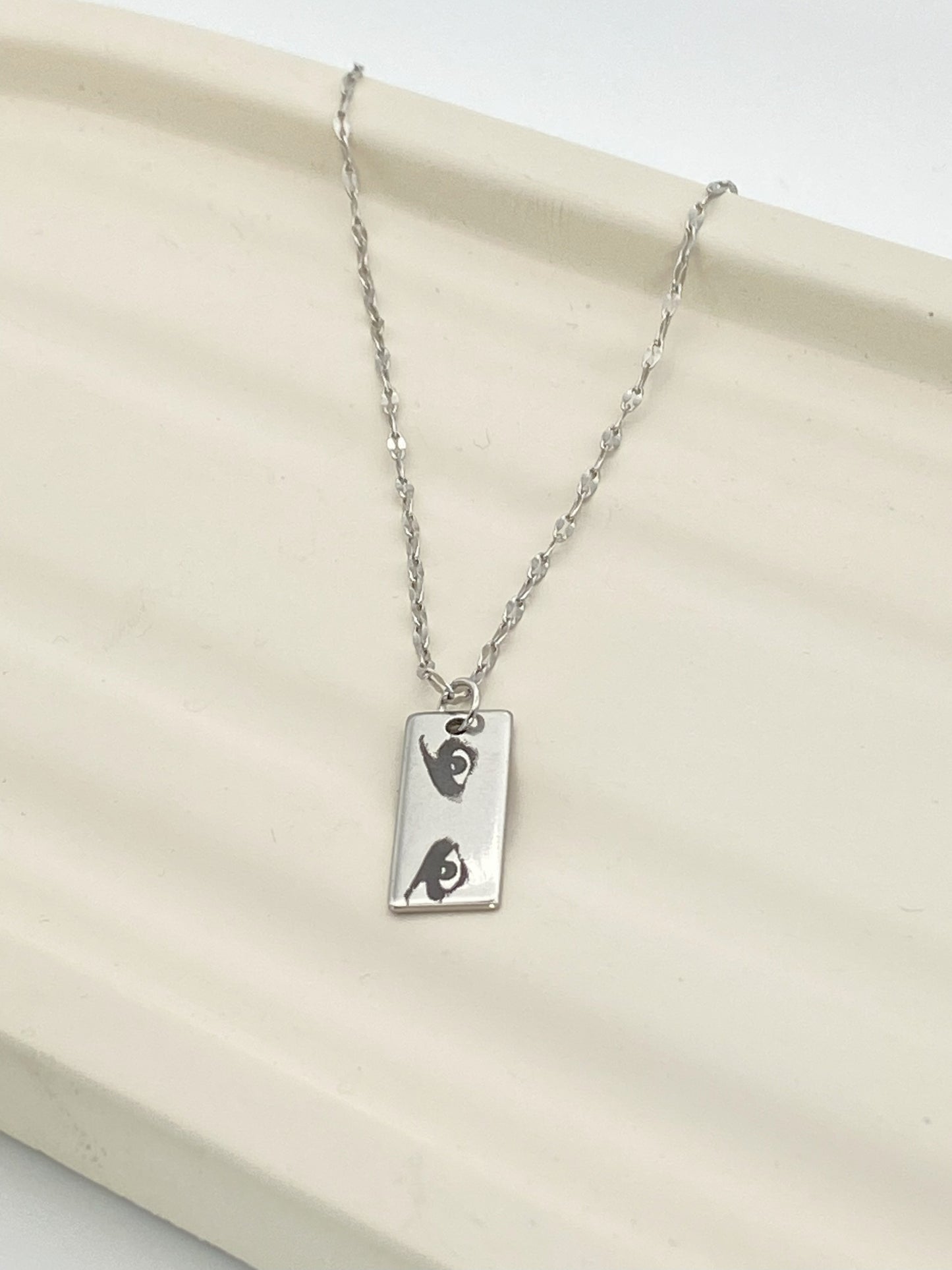 Personalized Eyes Necklace