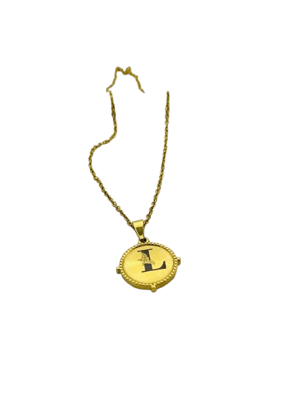 Personalized Initial Coin Necklace – With Hidden Words