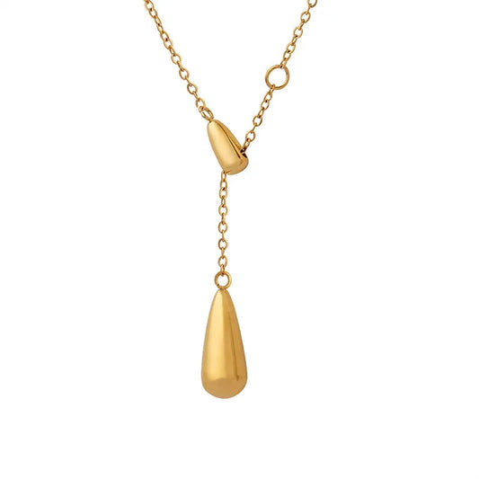 MARIA Pendant necklace made of gold-plated steel