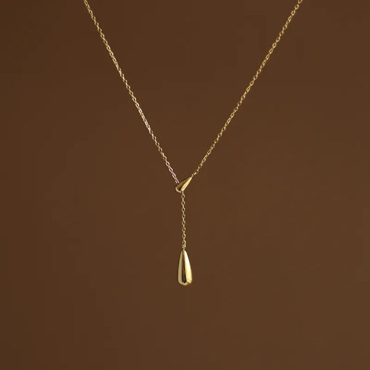 MARIA Pendant necklace made of gold-plated steel